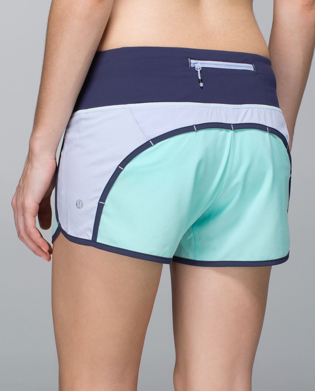 Lululemon Run Times Short *4-way stretch - Aquamarine / Cool Breeze / Cadet Blue