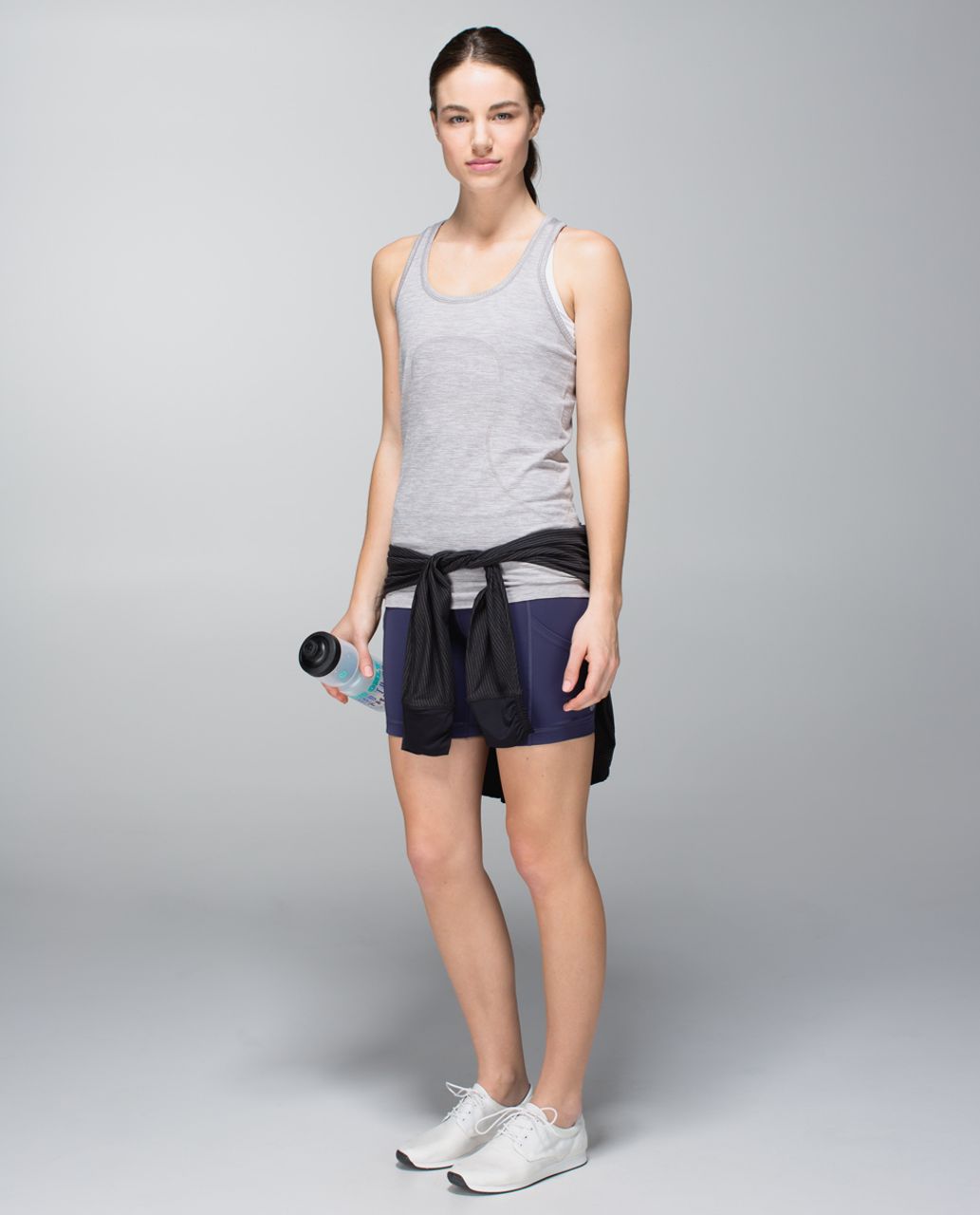 Lululemon Run:  Dart & Dash Short *Block-It Pocket - Cadet Blue / Su14 Quilt 29