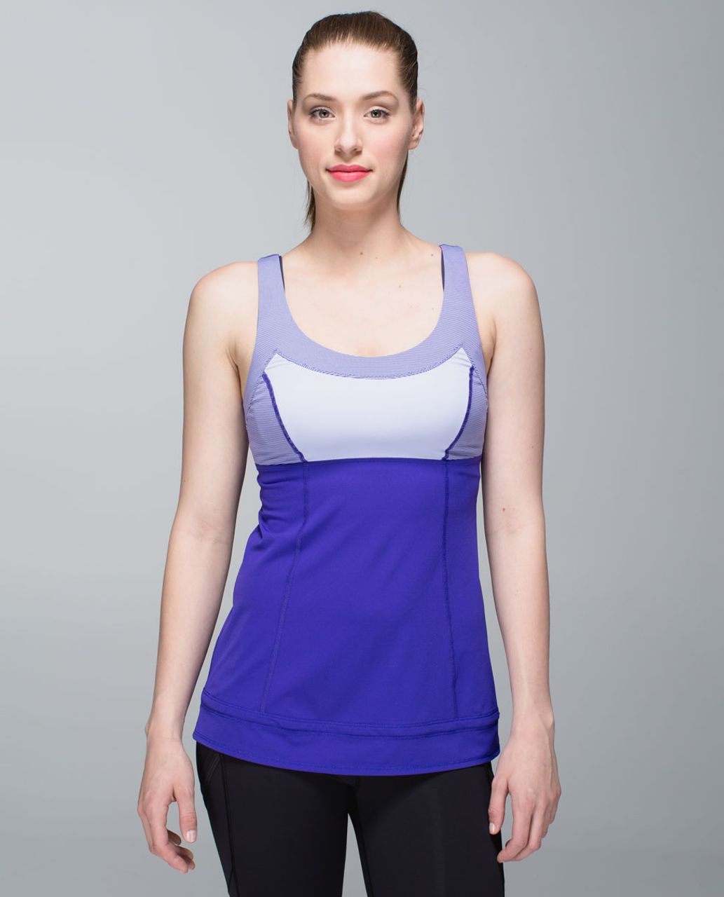 Lululemon Run:  Ta Ta Topper - Cool Breeze / Wee Stripe Bruised Berry