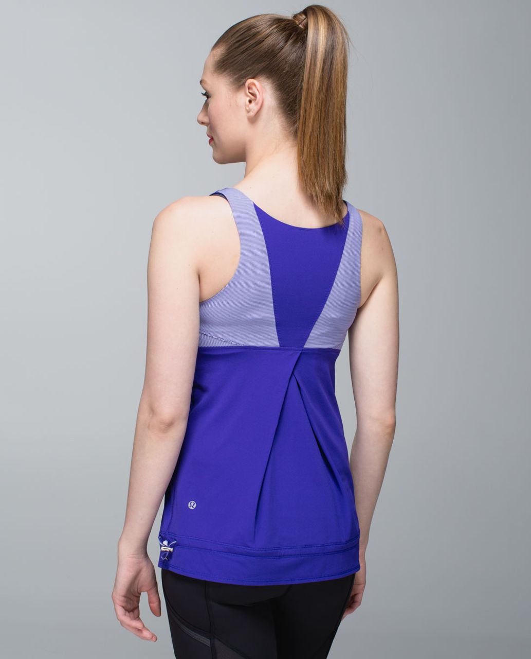 Lululemon Run:  Ta Ta Topper - Cool Breeze / Wee Stripe Bruised Berry