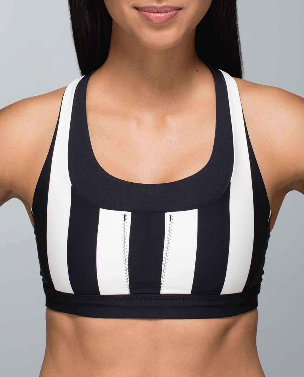 Lululemon Run:  Stuff Your Bra II - Straightup Stripe Black Angel Wing / Black