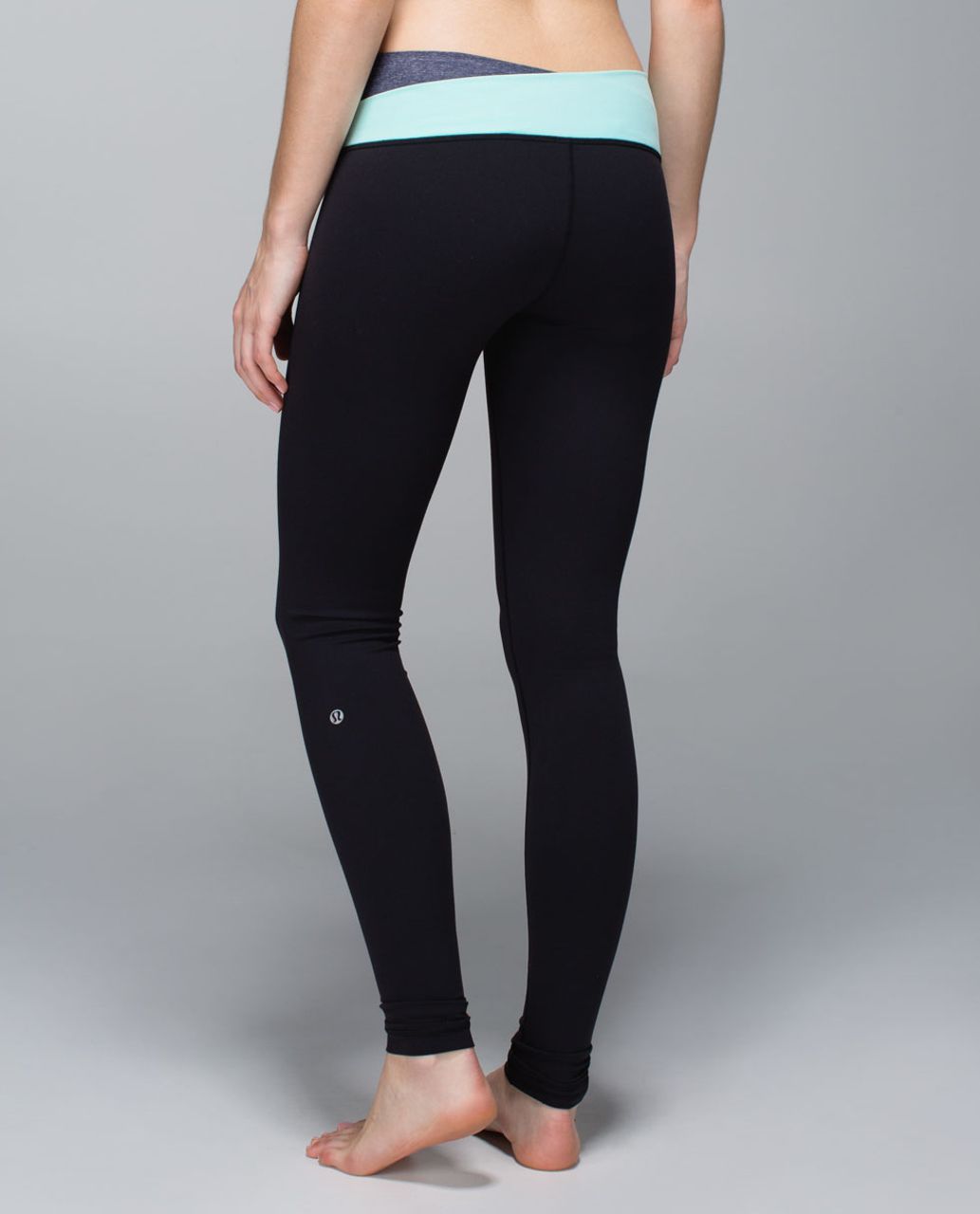 Lululemon Astro Wunder Under Pant *Full-On Luon - Black / Heathered Cadet Blue / Aquamarine