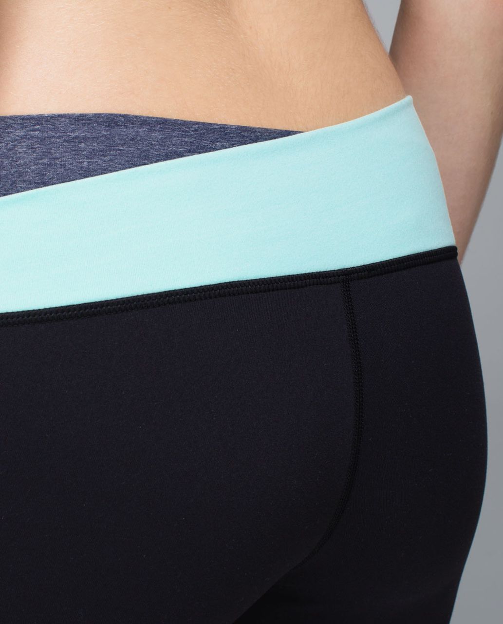 Lululemon Astro Wunder Under Pant *Full-On Luon - Black / Heathered Cadet Blue / Aquamarine