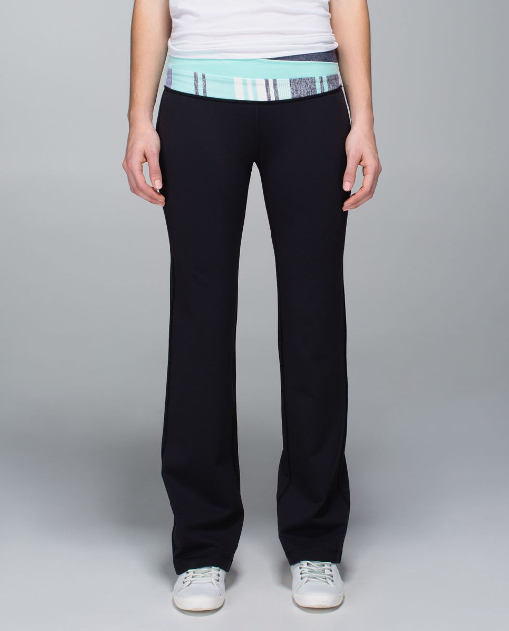 Lululemon Astro Pant *Full-On Luon (Regular) - Black / Heathered Cadet Blue / Aquamarine