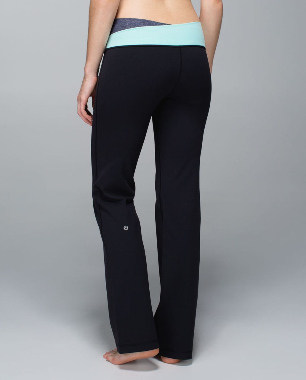 Lululemon Astro Pant *Full-On Luon (Regular) - Black / Heathered Cadet Blue / Aquamarine