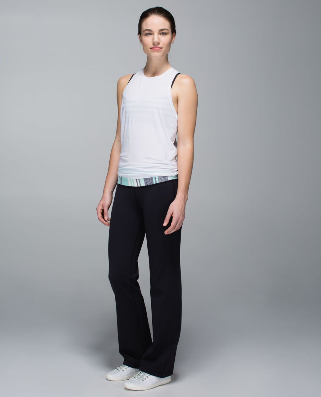 Lululemon Astro Pant *Full-On Luon (Regular) - Black / Heathered Cadet Blue / Aquamarine