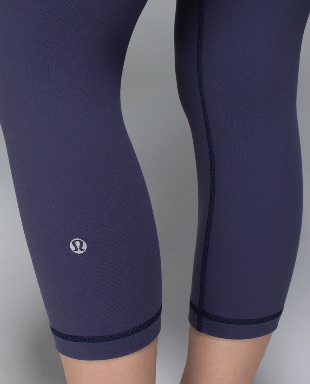 Lululemon Wunder Under Crop *Full-On Luon - Cadet Blue / Su14 Quilt 7