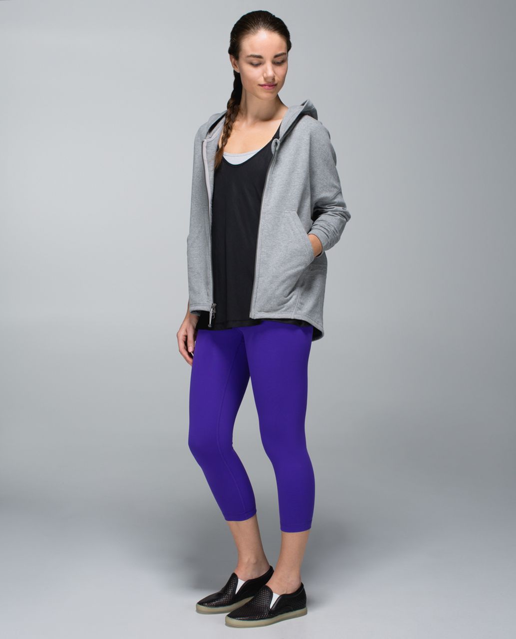 Lululemon Wunder Under Crop *Full-On Luon (Roll Down) - Bruised Berry