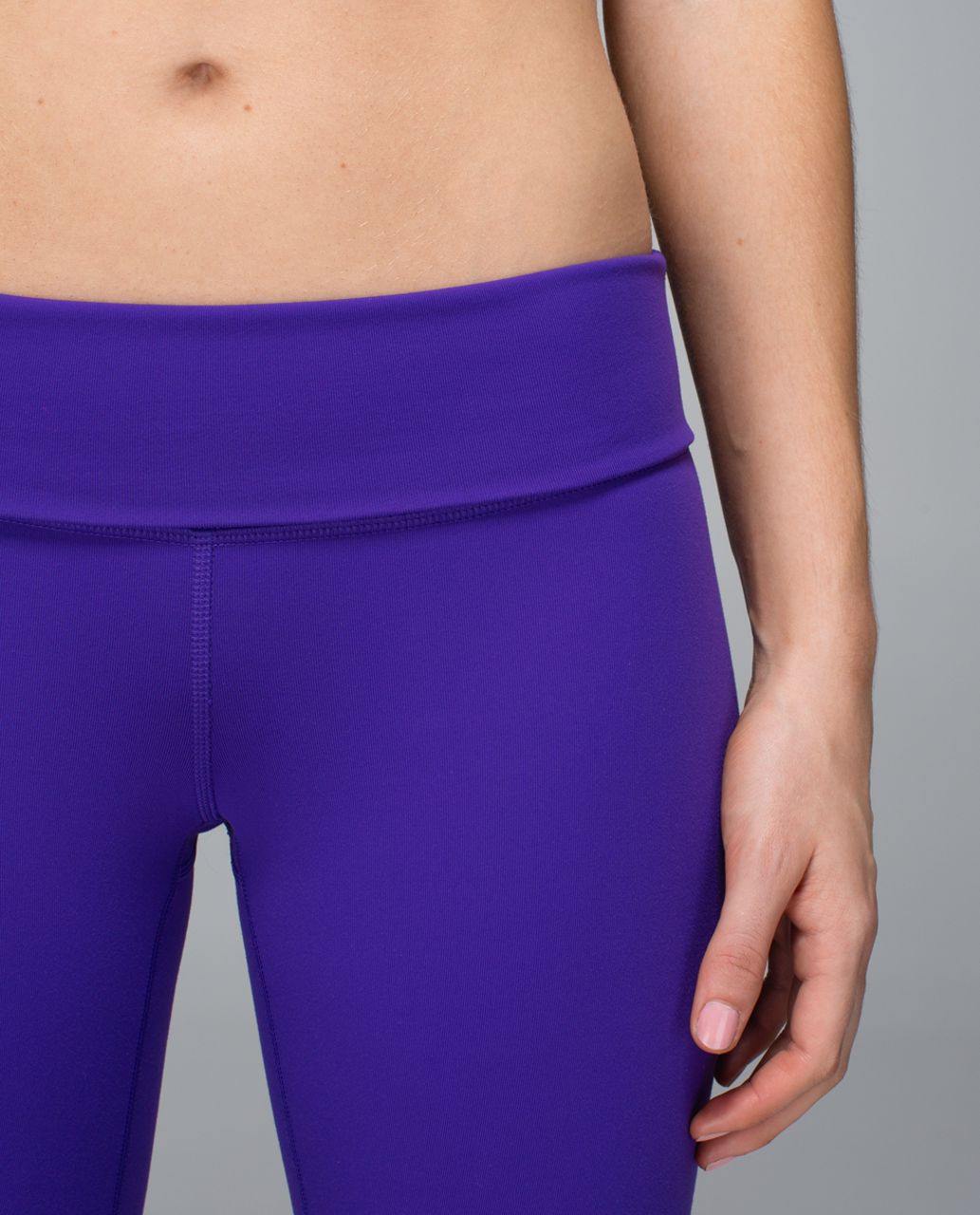 Lululemon Wunder Under Crop *Full-On Luon (Roll Down) - Bruised Berry