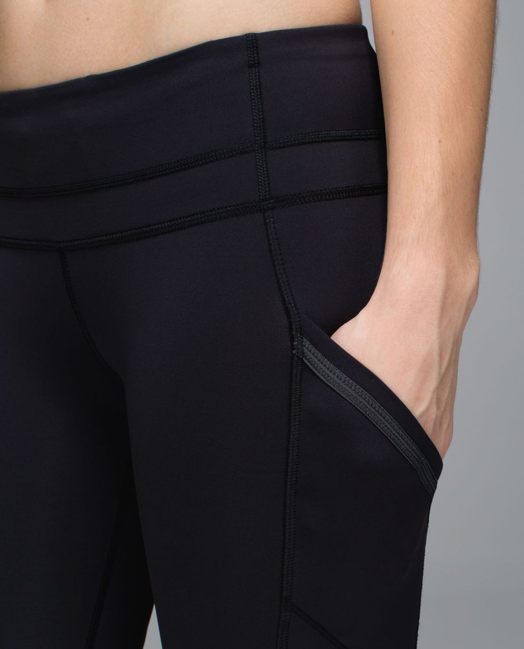 Lululemon Run A Marathon Crop II - Black - lulu fanatics