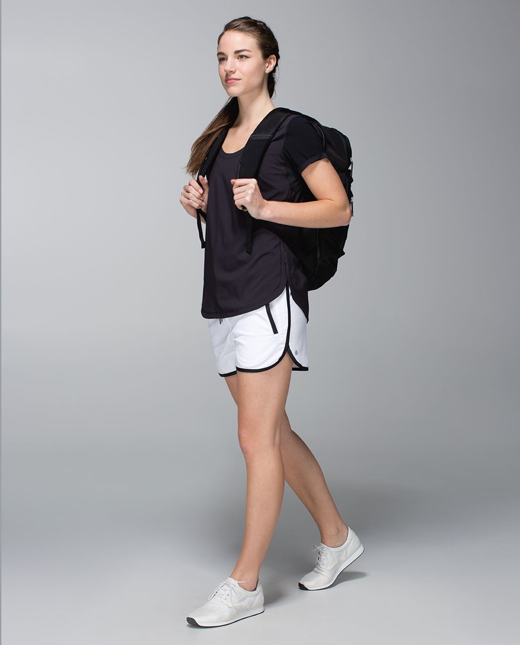 Lululemon Varsity Short - White /  Black