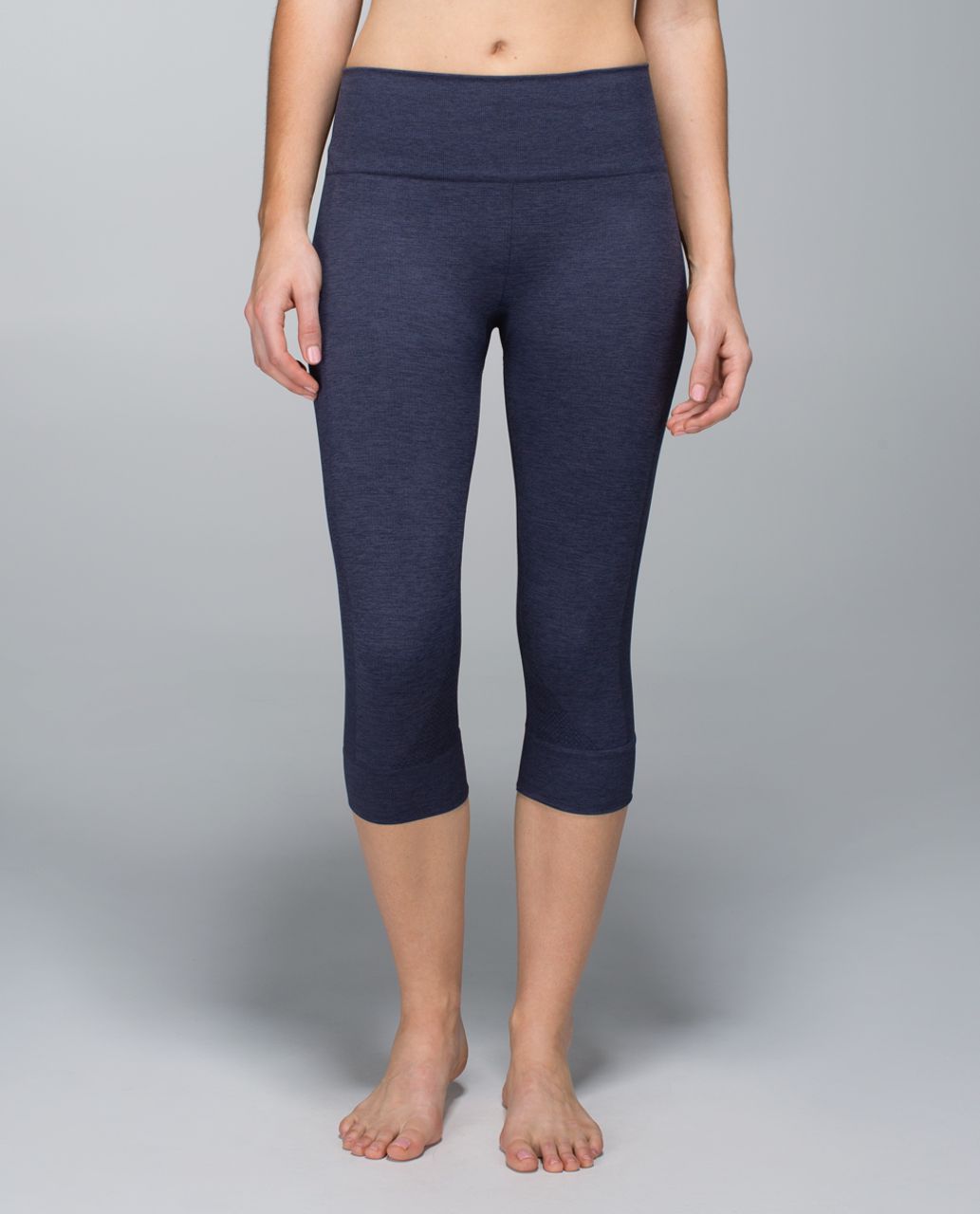 Lululemon Seamlessly Street Crop - Cadet Blue - lulu fanatics