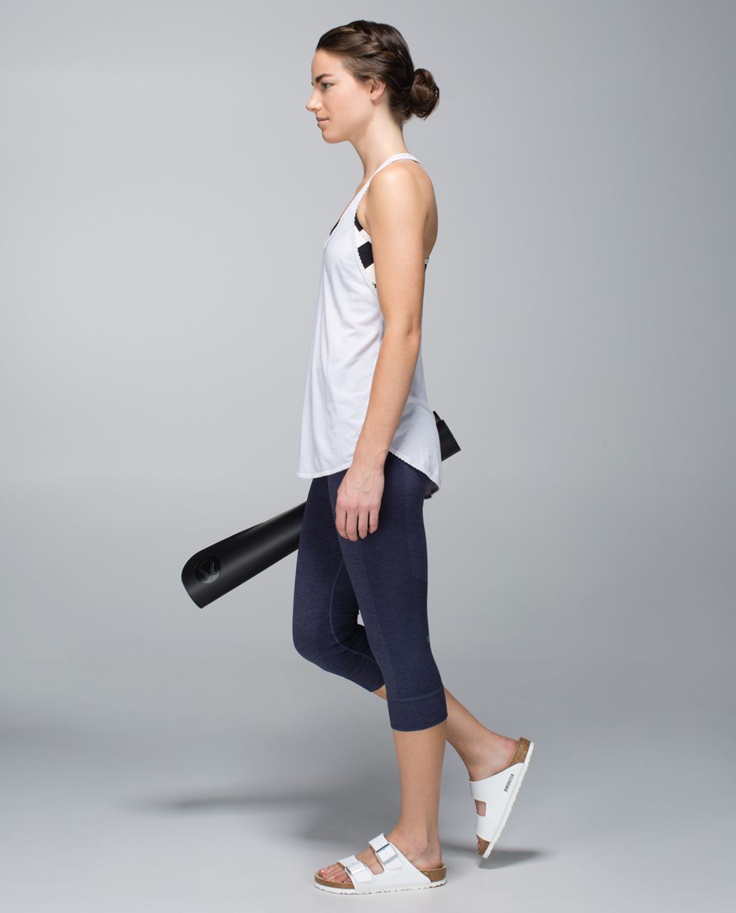 Lululemon Seamlessly Street Crop - Cadet Blue