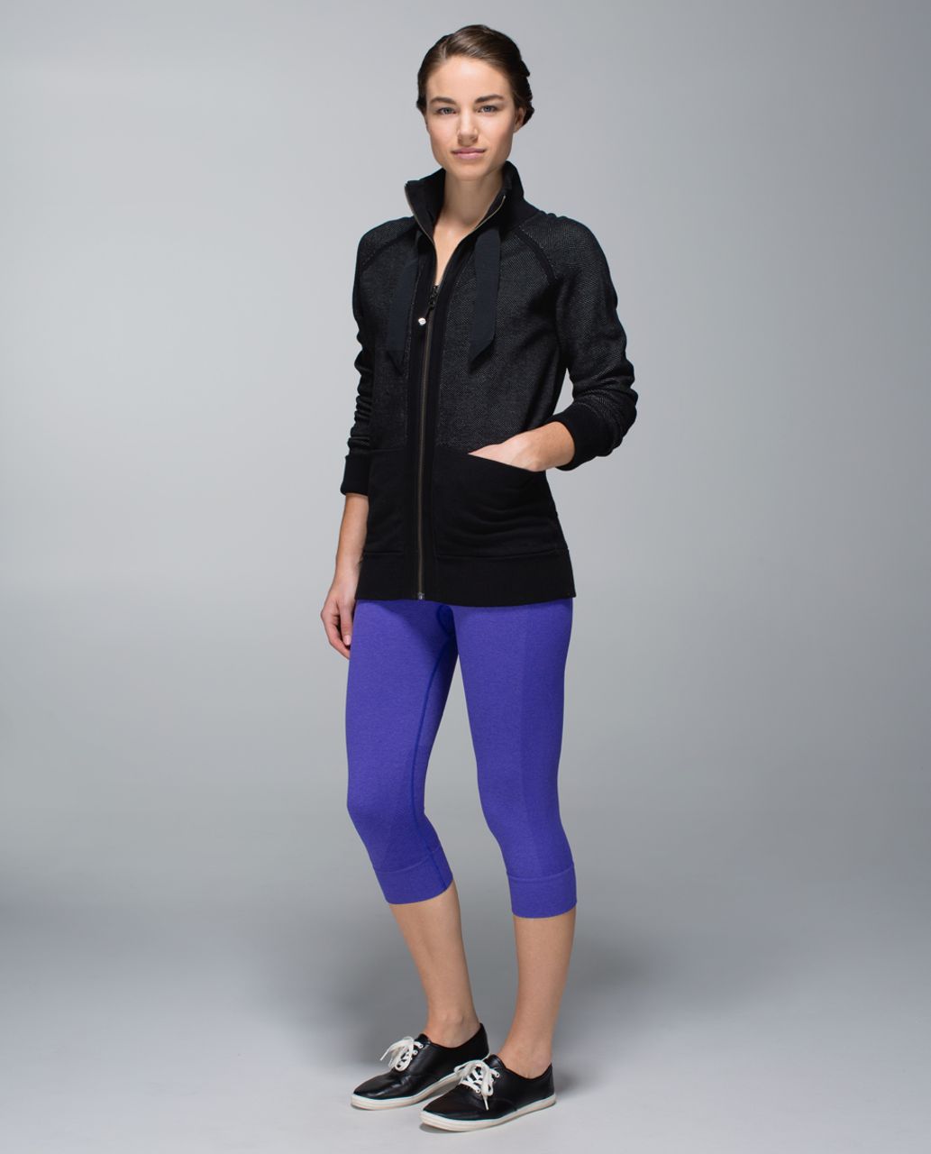 Lululemon Seamlessly Street Crop - Bruised Berry