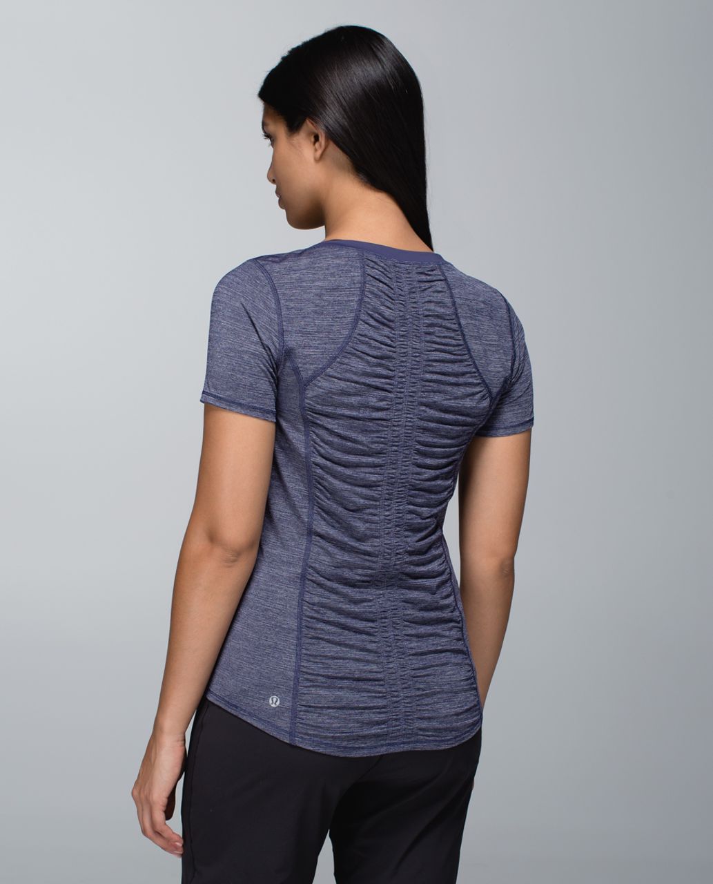 Lululemon Runner Up Short Sleeve - Heathered Cadet Blue / Cadet Blue