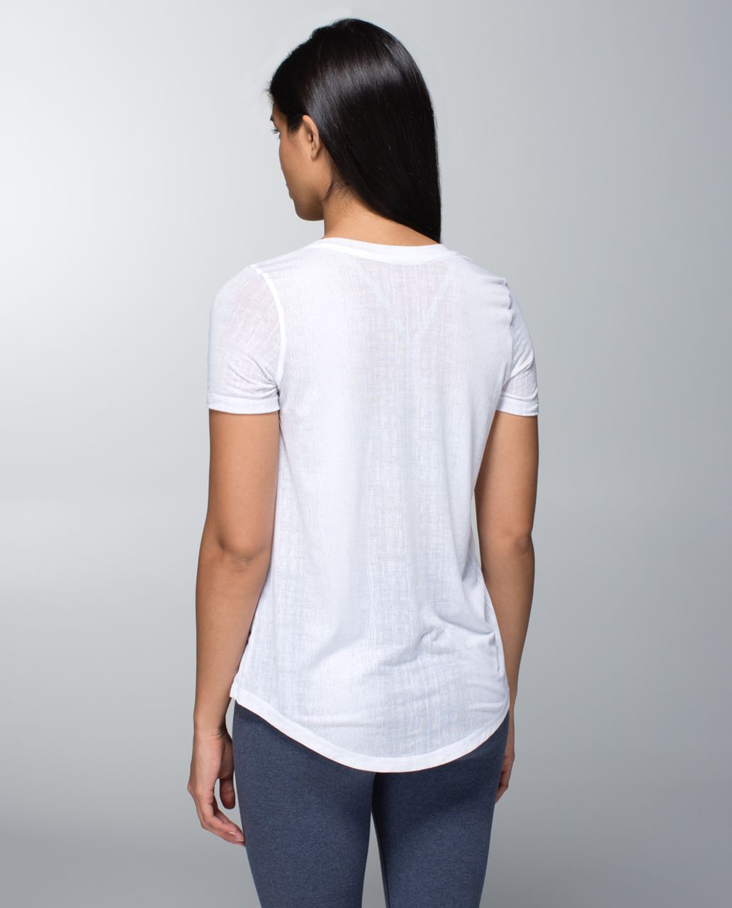 Lululemon Round Two Tee Burnout - White - lulu fanatics