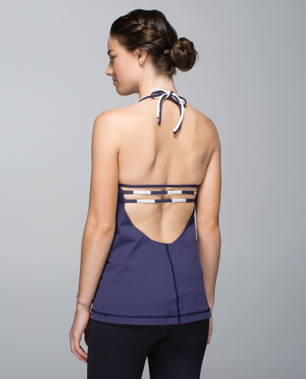 Lululemon Alight Halter - Cadet Blue / Angel Wing / Steep Stripe Cadet Blue  Horizontal - lulu fanatics