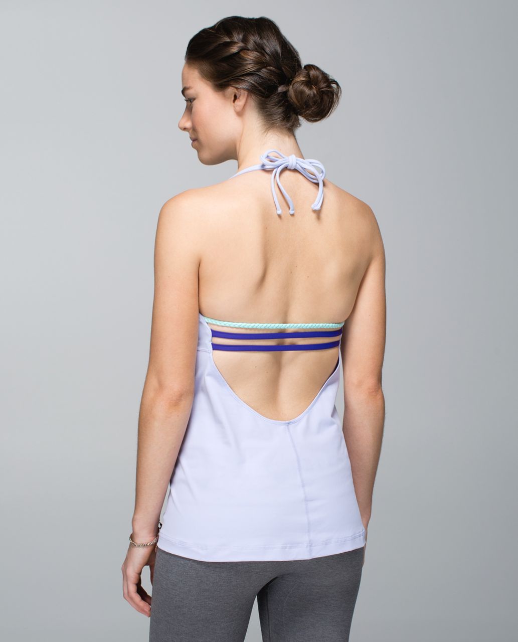 Lululemon Alight Halter - Cool Breeze / Aquamarine / Bruised Berry