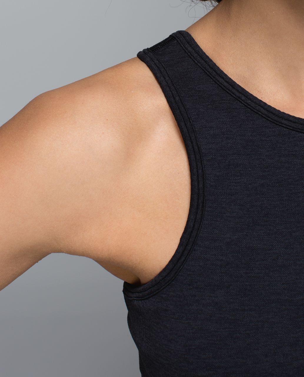 Lululemon Seamlessly Covered Tank - Heathered Black