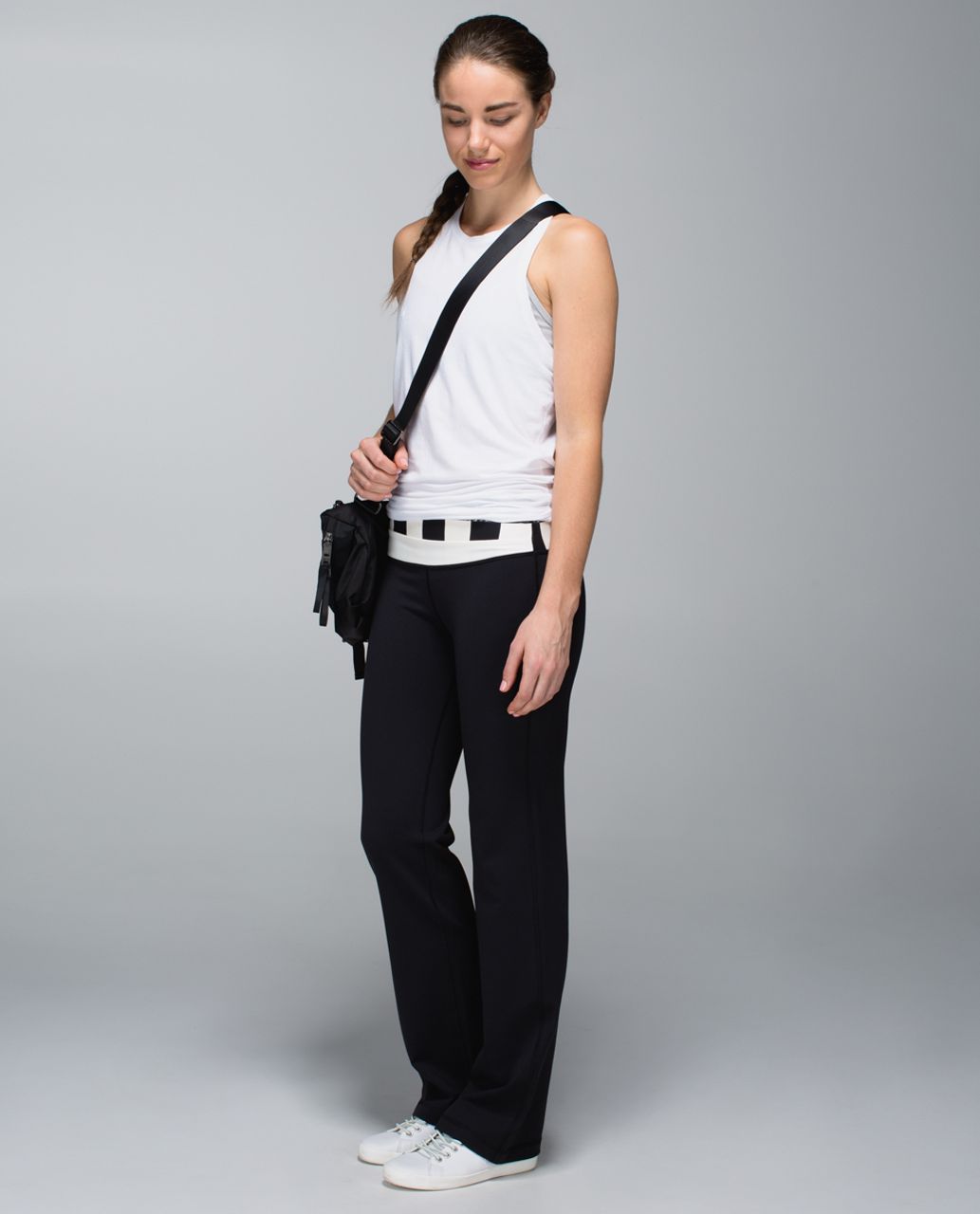 Lululemon Astro Pant *Full-On Luon (Regular) - Black / Flowabunga Black Angel Wing / Steep Stripe Black Horizontal