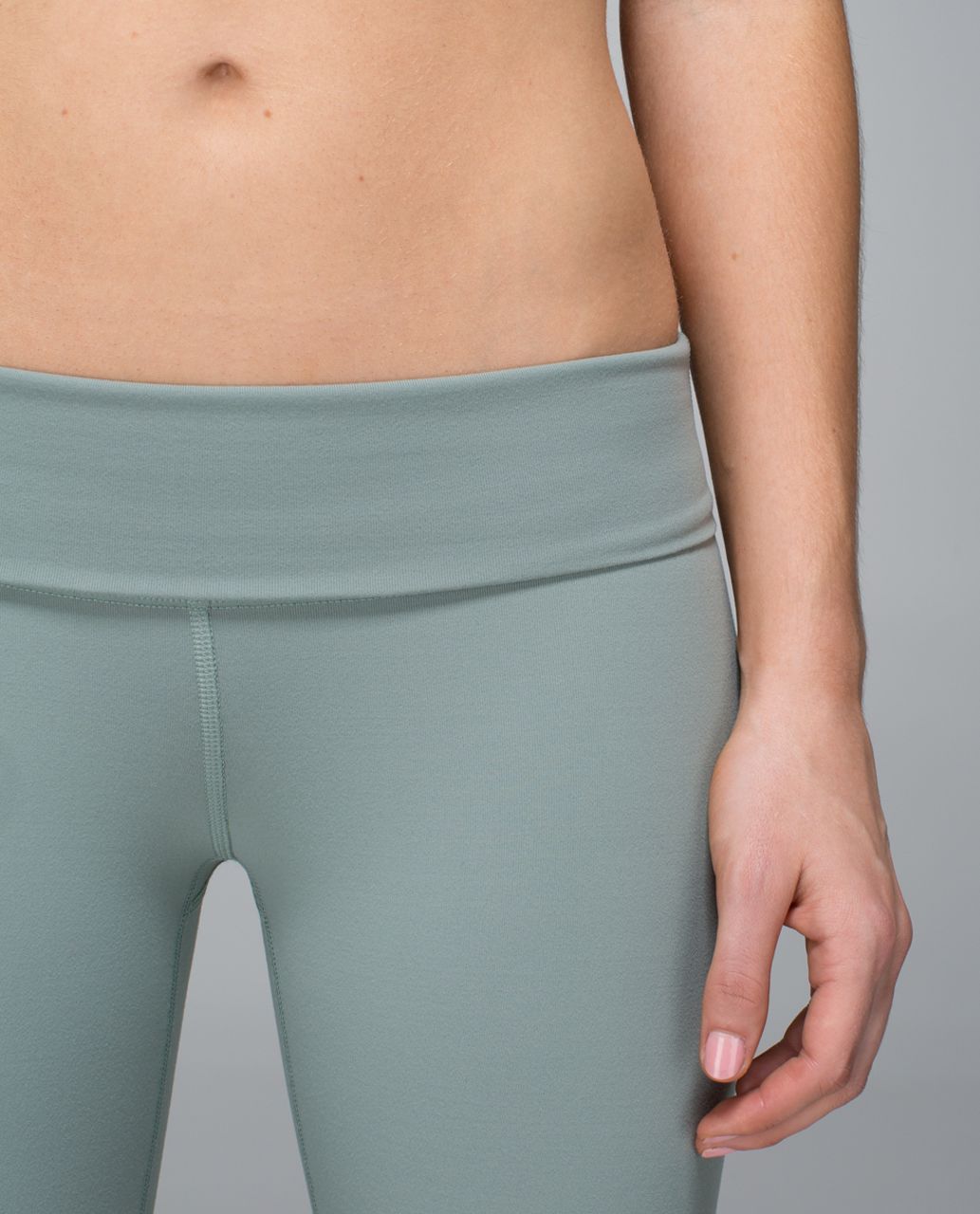 Lululemon Wunder Under Crop *Full-On Luon (Roll Down) - Earl Grey