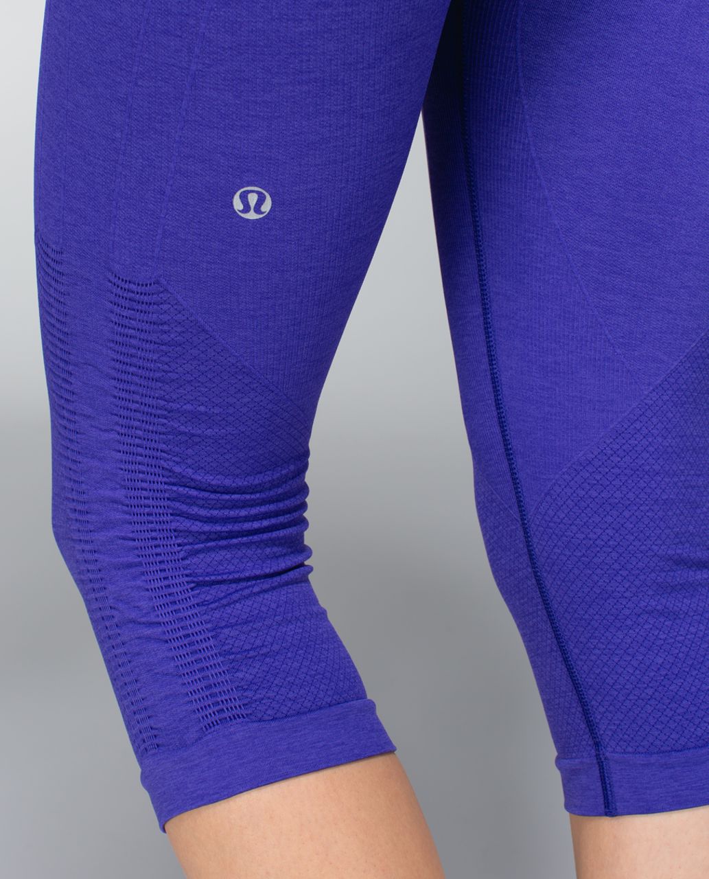 Lululemon In The Flow Crop II - Heathered Bruised Berry