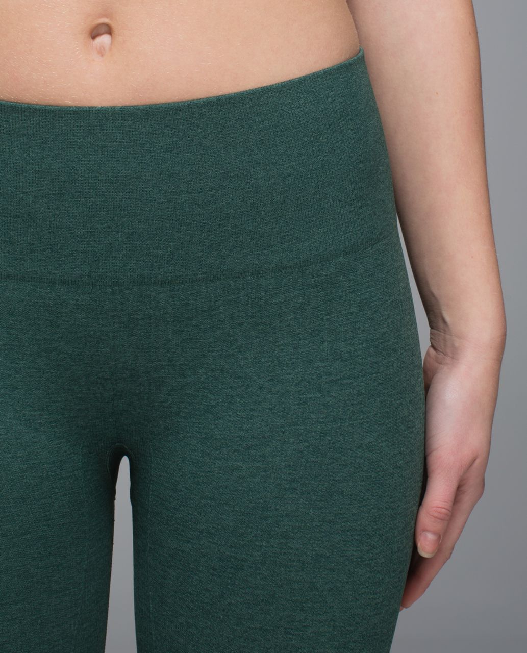 Lululemon In The Flow Crop II - Heathered Forest