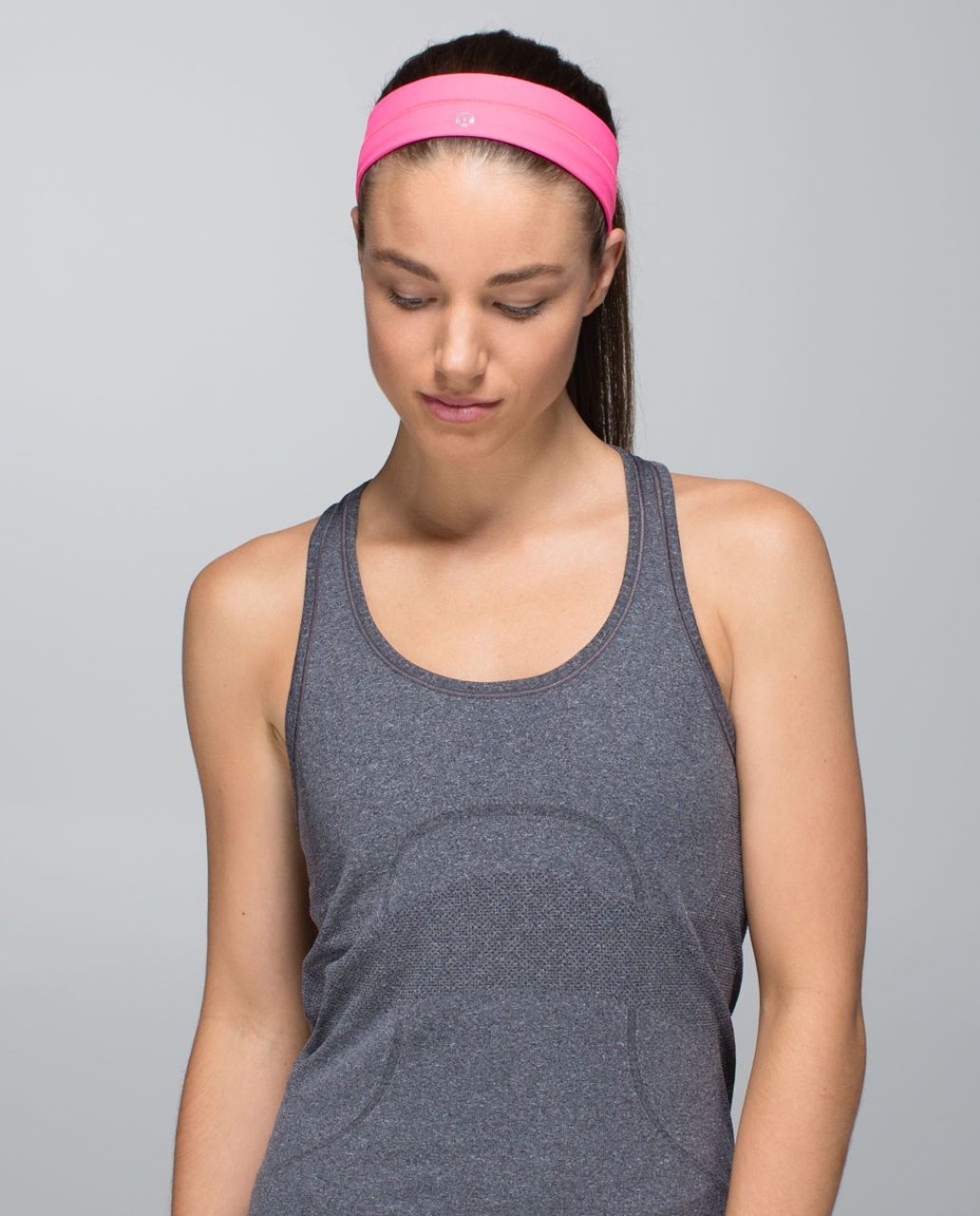 Lululemon Fly Away Tamer Headband - Neon Pink