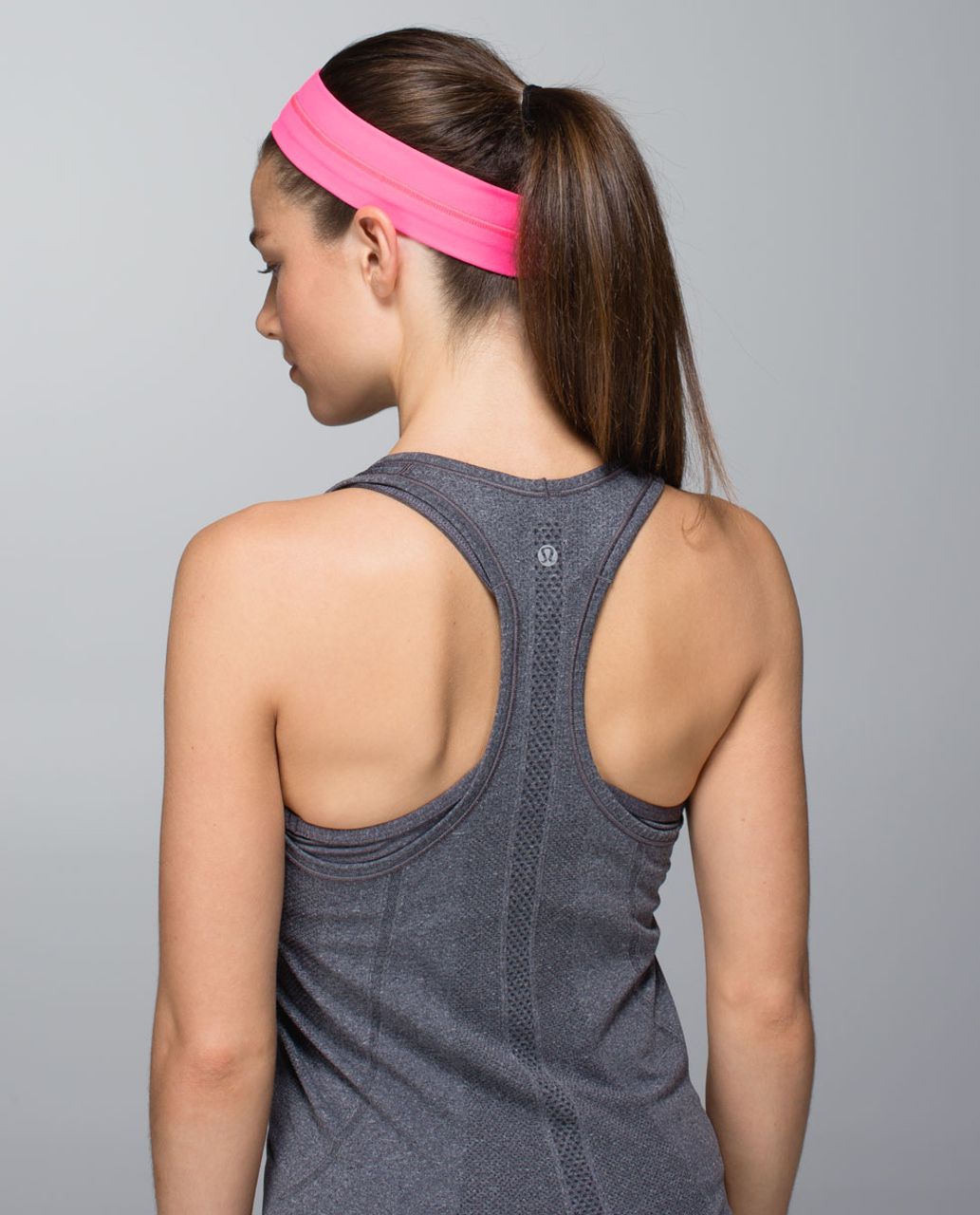 Lululemon Fly Away Tamer Headband - Neon Pink