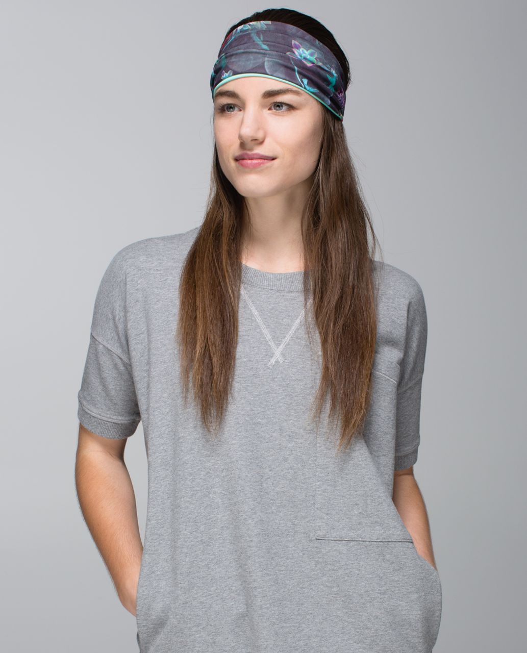 Lululemon Bang Buster Headband *Reversible - Opal / Curious Jungle Multi