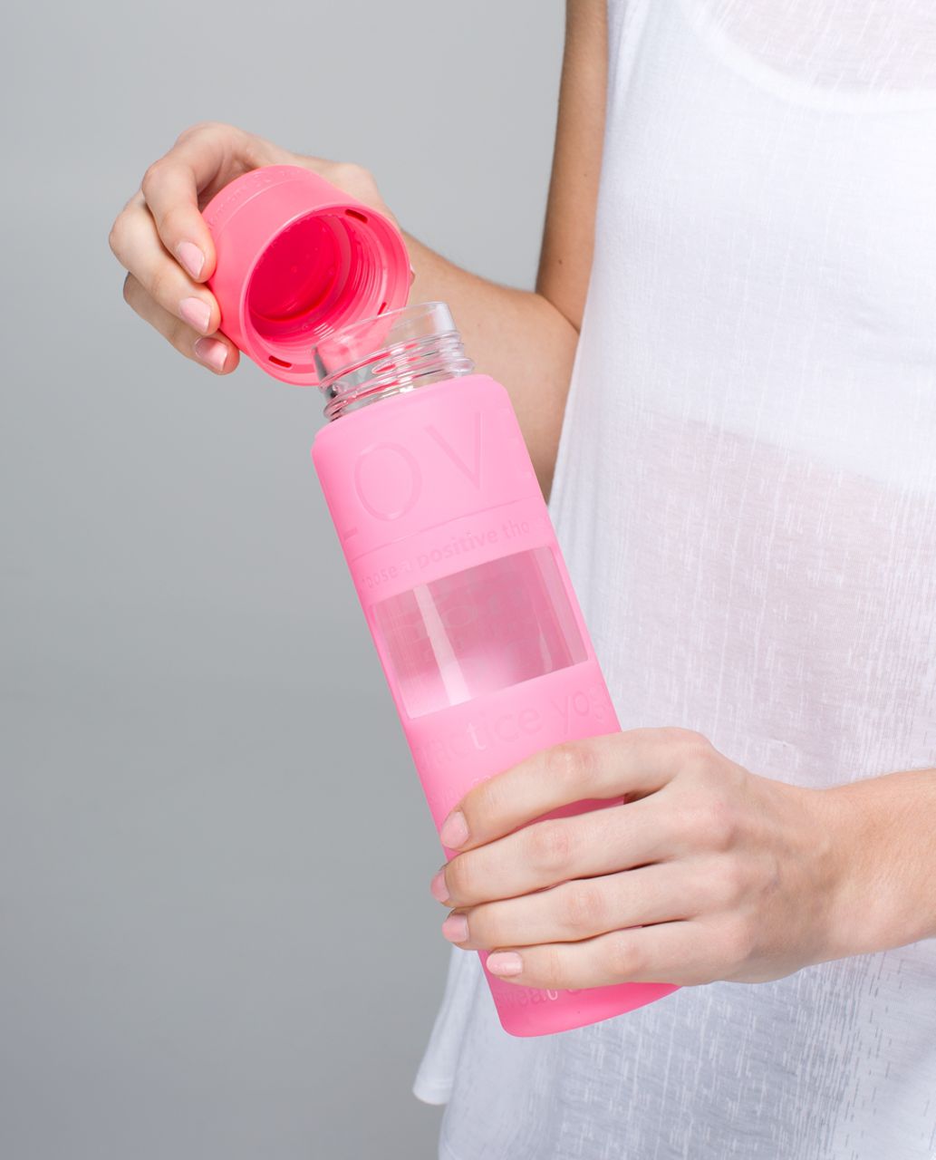 Lululemon Pure Focus Glass Water Bottle - Alarming - lulu fanatics