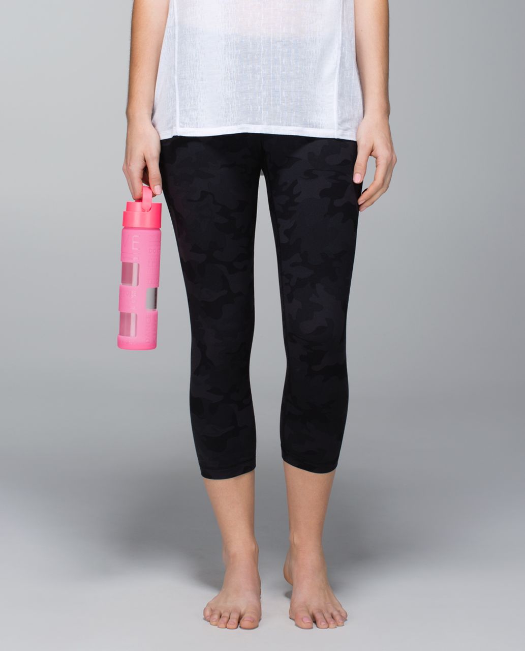 Lululemon Pure Focus Glass Water Bottle - Neon Pink