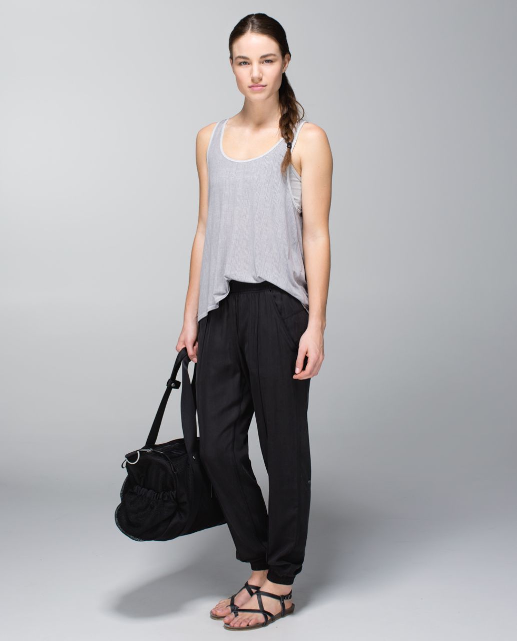 Lululemon Next To Nothing Tank - Burlap Texture Burnout Silver Spoon / Silver Spoon