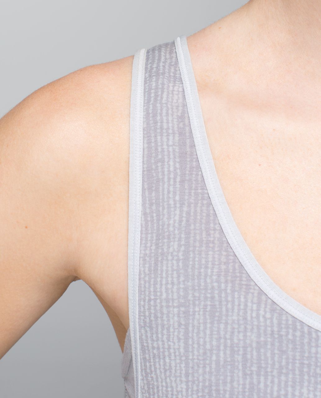 Lululemon Next To Nothing Tank - Burlap Texture Burnout Silver Spoon / Silver Spoon