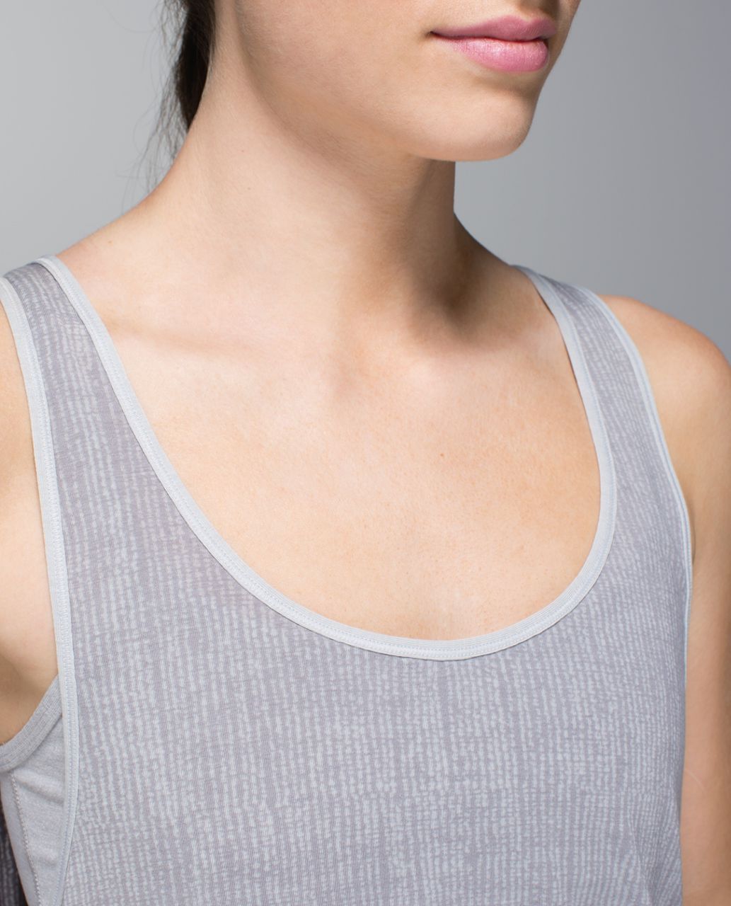 Lululemon Next To Nothing Tank - Burlap Texture Burnout Silver Spoon / Silver Spoon