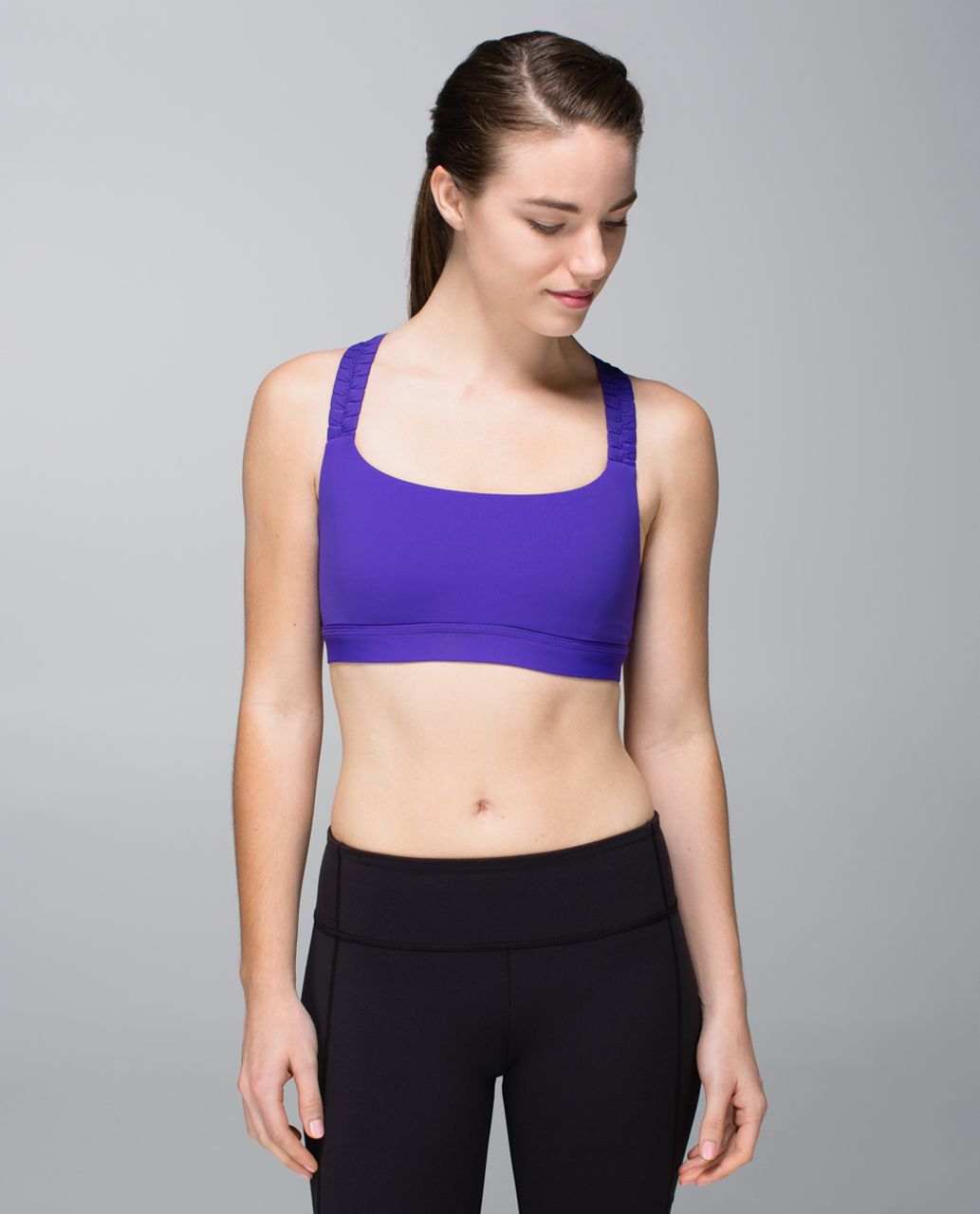 Lululemon Cross My Heart Bra - Lilac - lulu fanatics