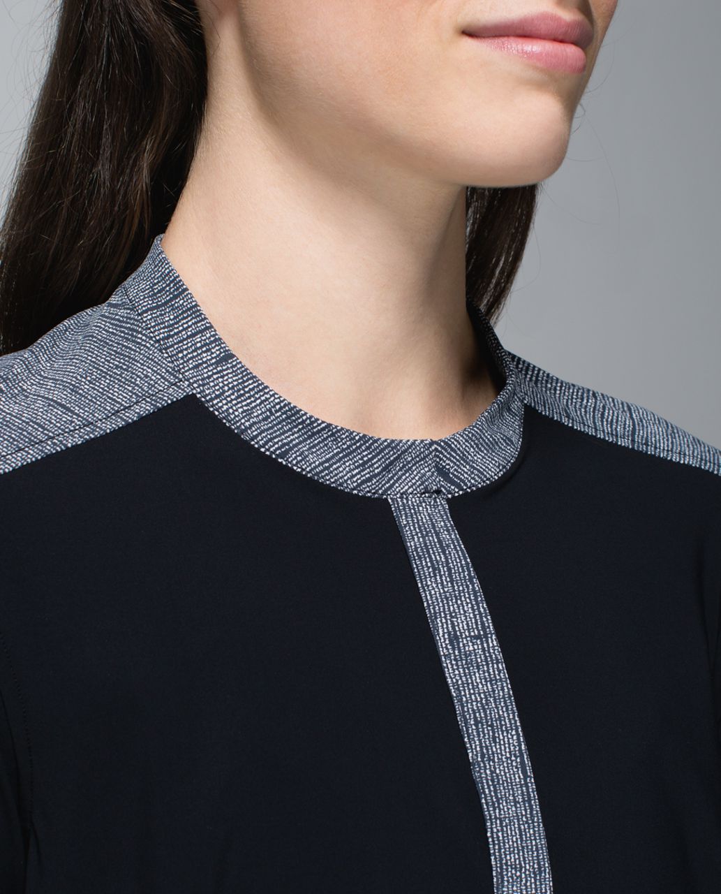 Lululemon Get It On Blouse - Black / Burlap Texture Black Dune