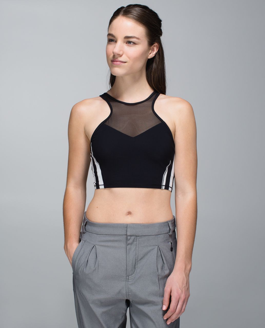 Lululemon Get It On Front Racer - Black / Small Steep Stripe Printed Black