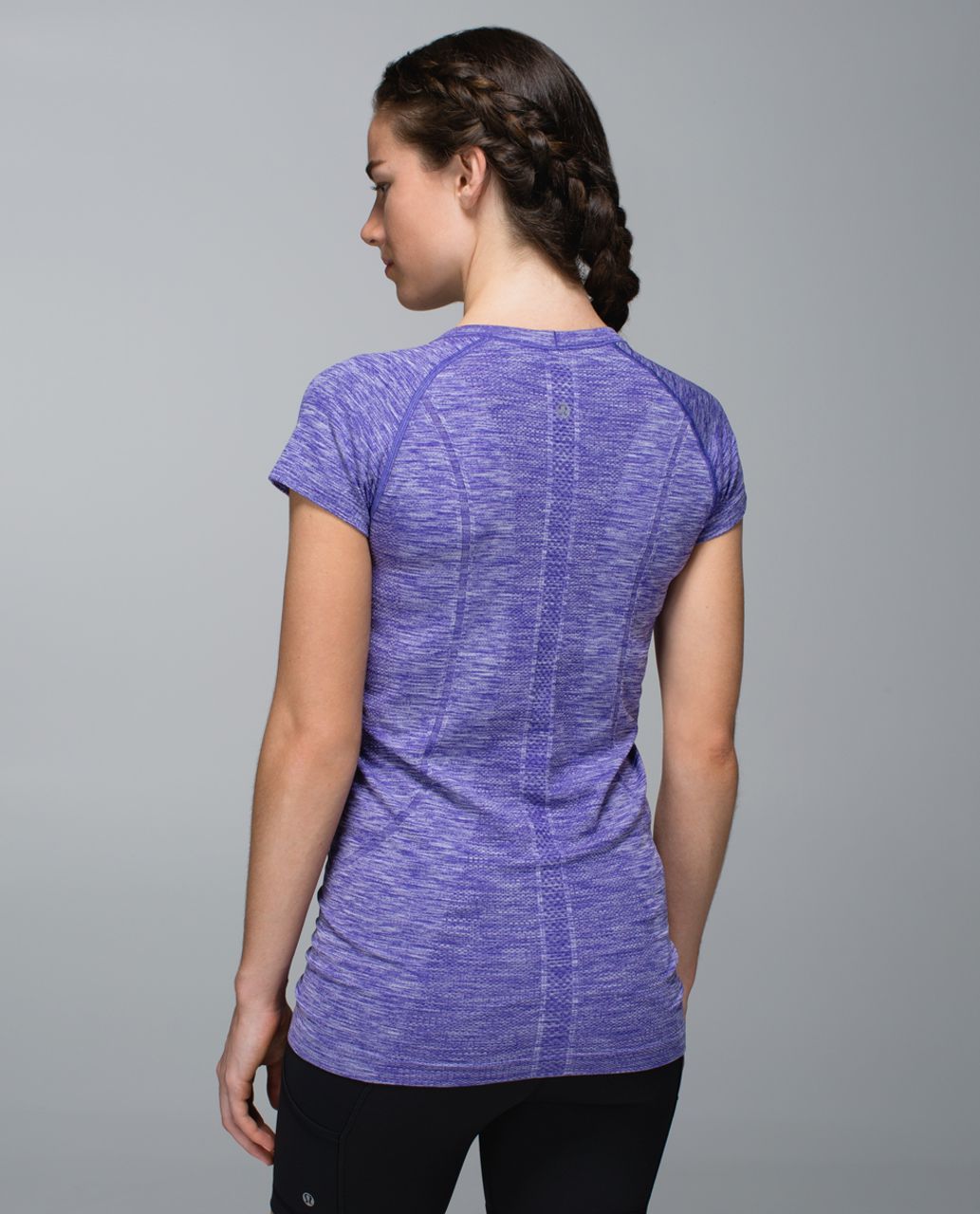 Lululemon Swiftly Tech Short Sleeve Scoop - Heathered Harbor Blue - lulu  fanatics