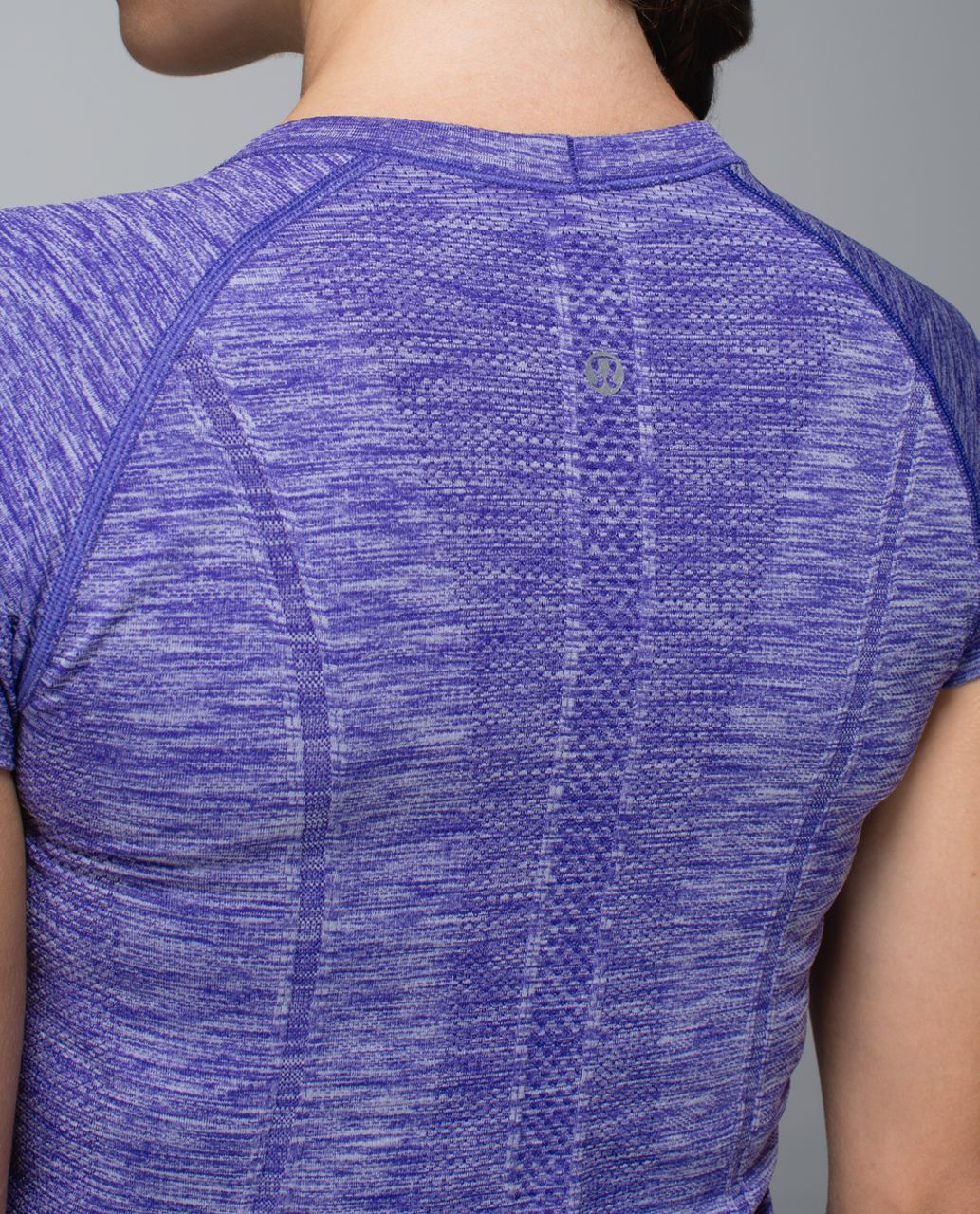 Lululemon Run:  Swiftly Tech Short Sleeve Scoop - Heathered Bruised Berry