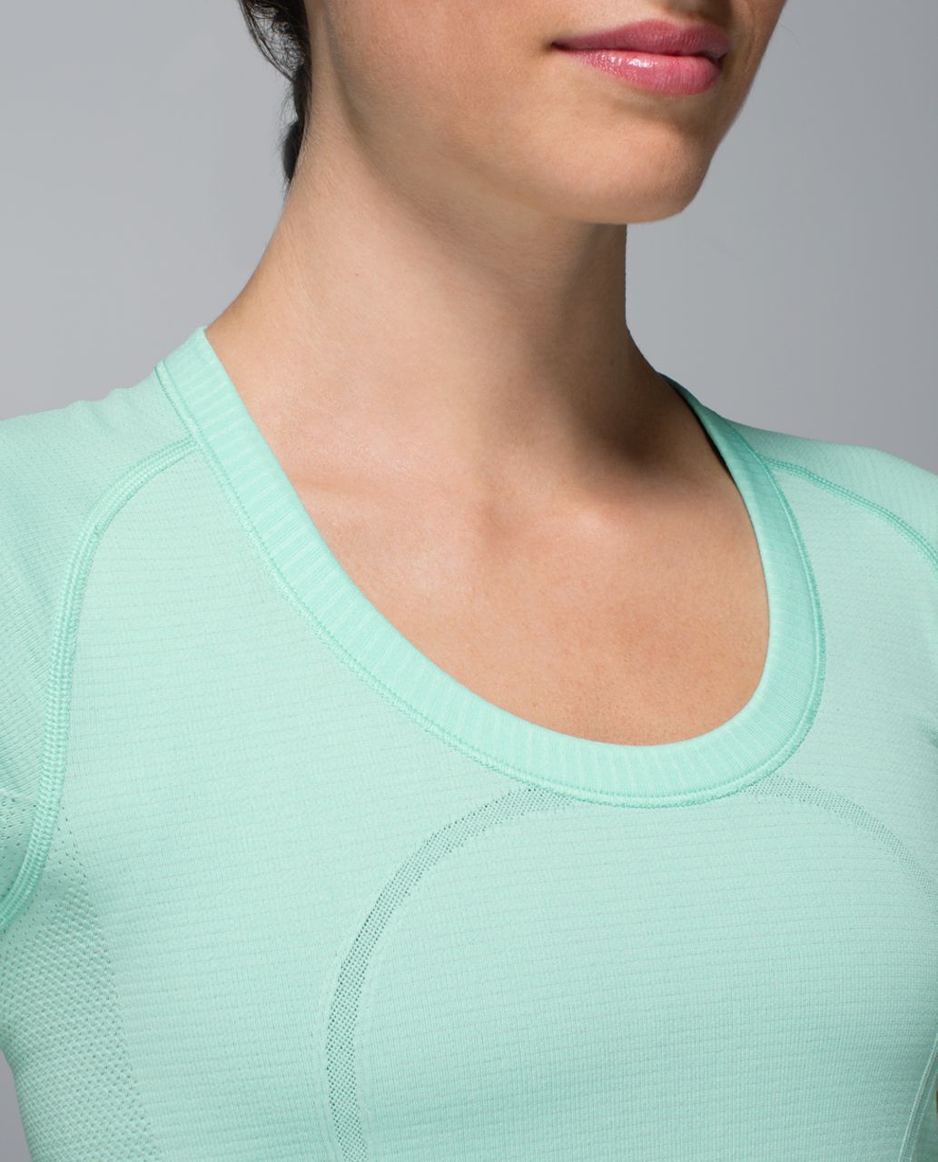 Lululemon Run:  Swiftly Tech Short Sleeve Scoop - Heathered Opal