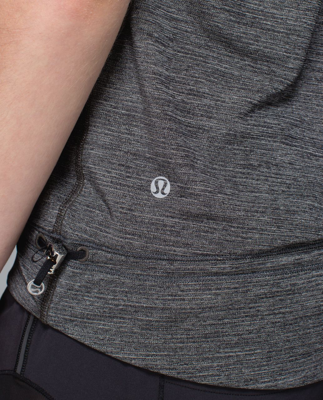 Lululemon Rest Less Tank - Heathered Black / Flowabunga Black Angel Wing