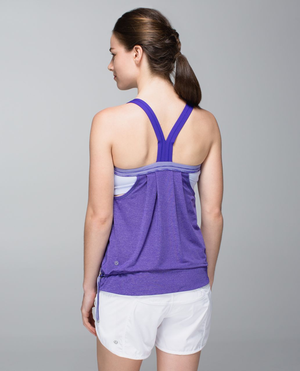 Lululemon Breathe In Tank - Heathered Purple Fog / Mauvelous