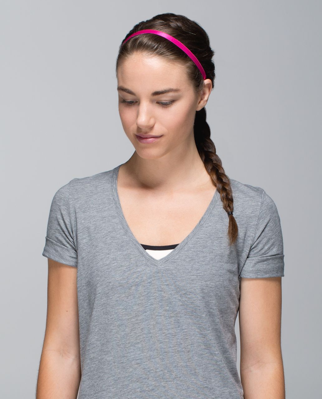 Lululemon Skinniest Satin Pirouette Headband - Jewelled Magenta