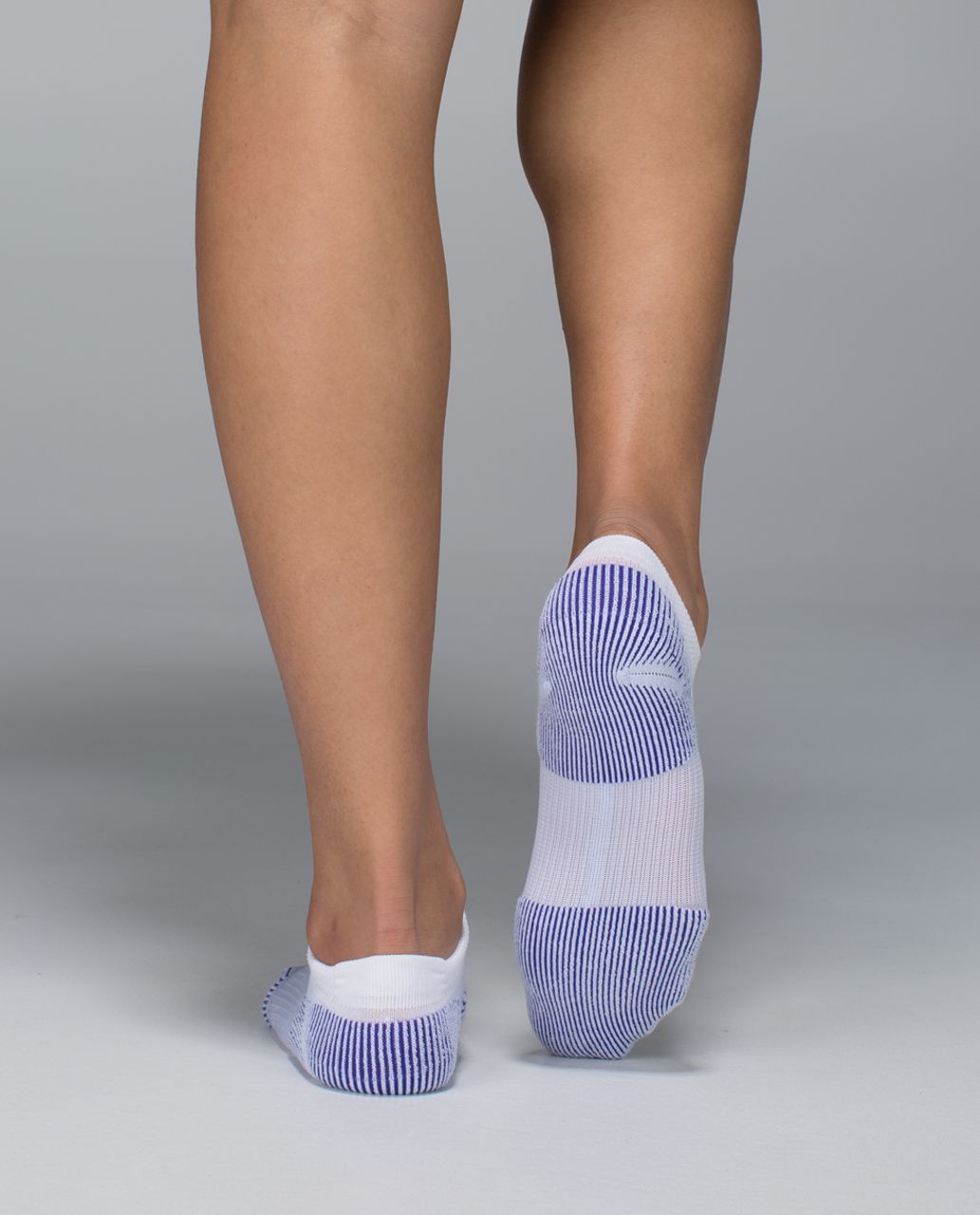 Lululemon Women's Ultimate Padded Run Sock - Vertical Stripe Bruised Berry