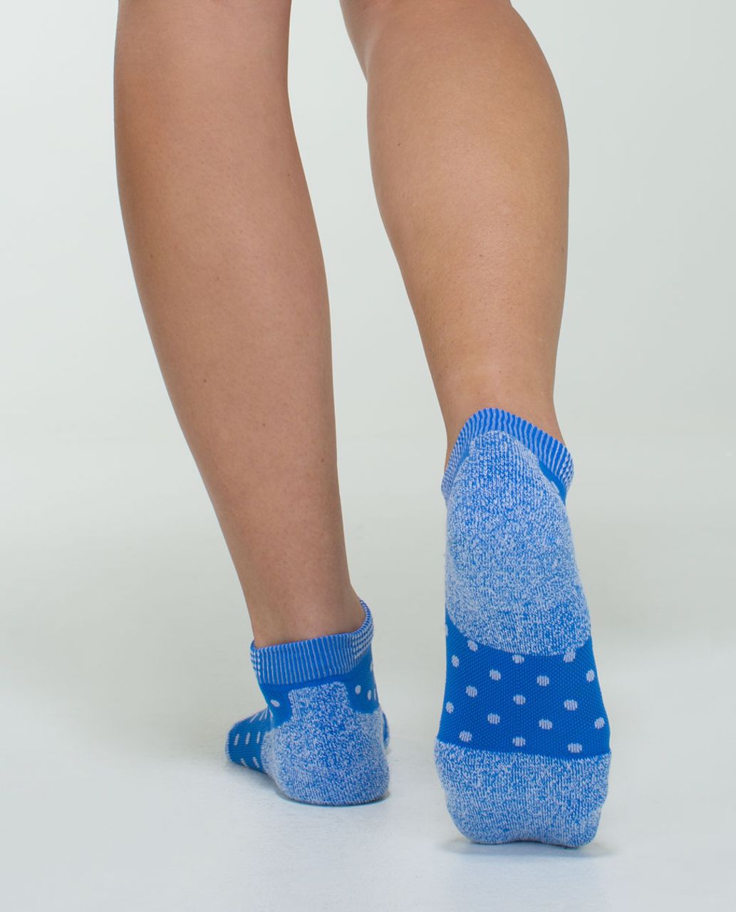 Lululemon Women's Ultimate Padded Run Sock - Polka Dot Pipe Dream Blue