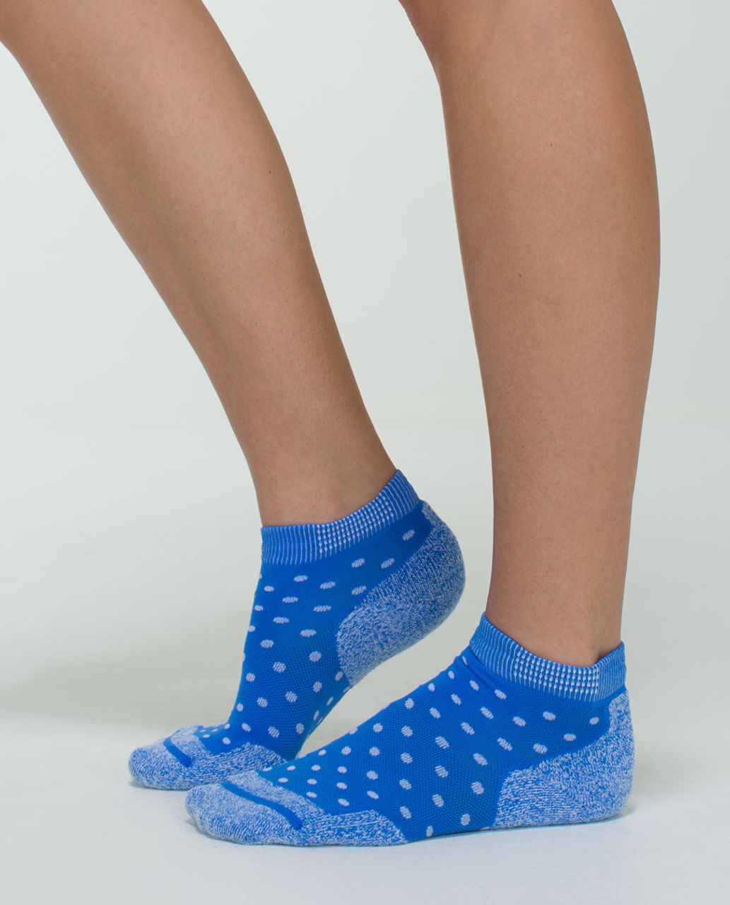 Lululemon Women's Ultimate Padded Run Sock - Polka Dot Pipe Dream Blue