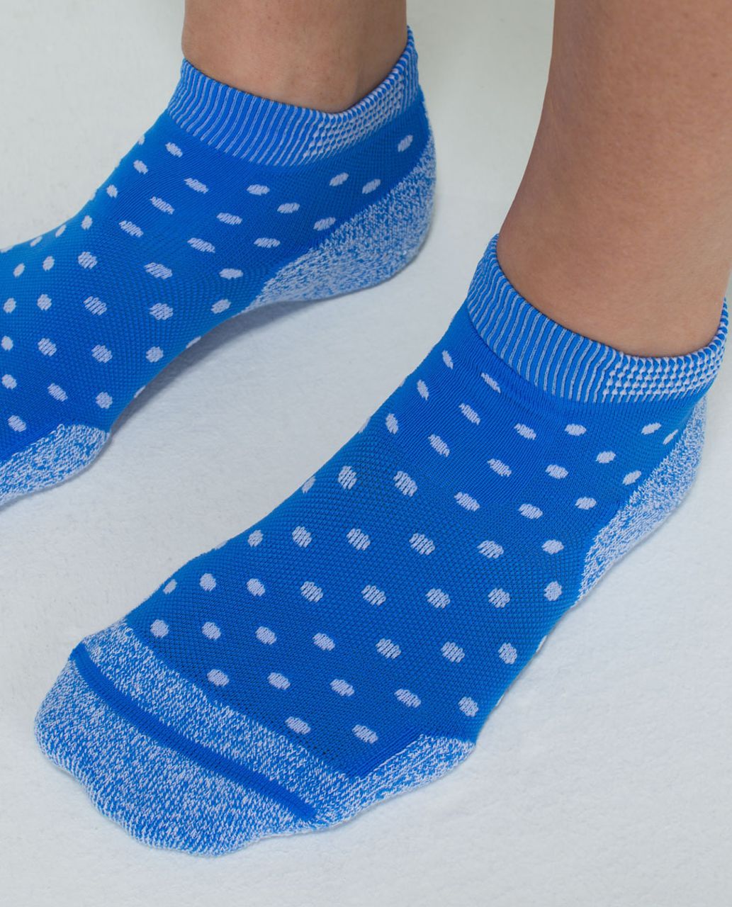 Lululemon Women's Ultimate Padded Run Sock - Polka Dot Pipe Dream Blue