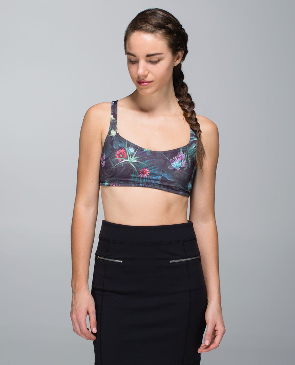 Lululemon Free To Be Bra - Curious Jungle Multi / Black