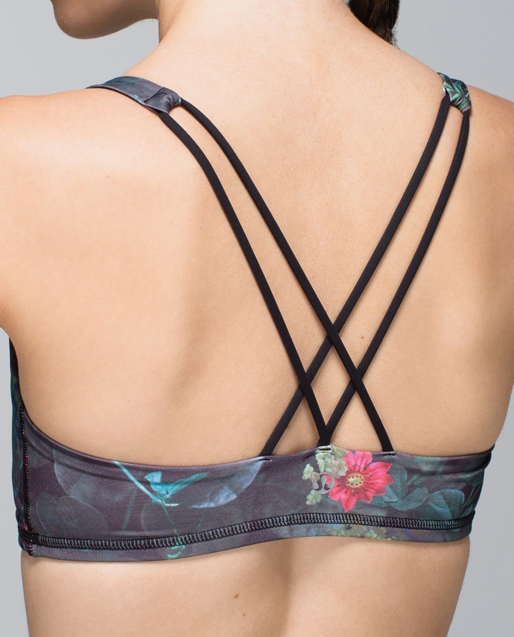 Lululemon Free To Be Bra - Curious Jungle Multi / Black - lulu fanatics